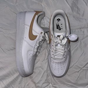 Nike Air Force 1 Tan Swoosh